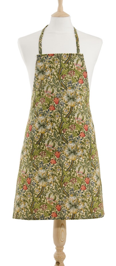 William Morris Willow Bough Blue Floral Pvc Olicloth Apron