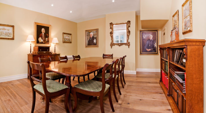 The Prior's Dining Room at St. John's Gate, regularly used for board meetings and lunches