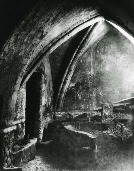 The interior of the crypt, 1890s