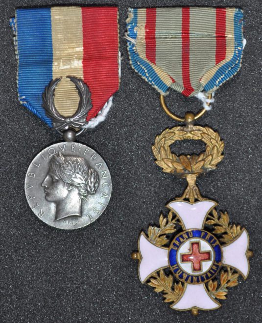 French Devotion Medals awarded to W.J. Church Brasier LDOSJ200