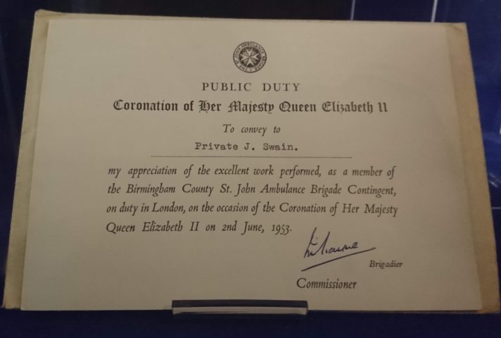 photograph of a certificate