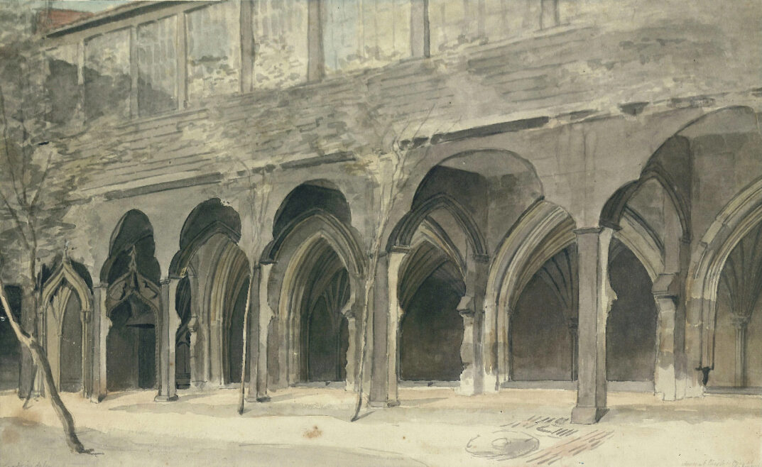 Cloister of St Mary's Nunnery, 1756. LDOSJ  6299