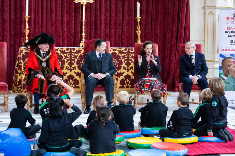 Lord Mayor and Prior's conversation with the Badgers @Karla Gowlett