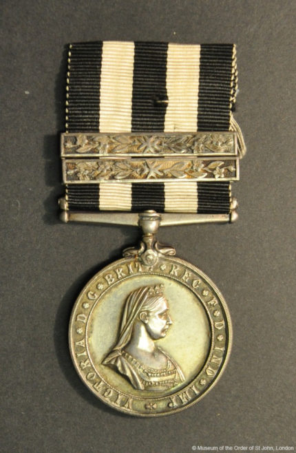 The Service Medal of the Order of St John and Bars, awarded to Edwin Ralphs (LDOSJ7047/3).