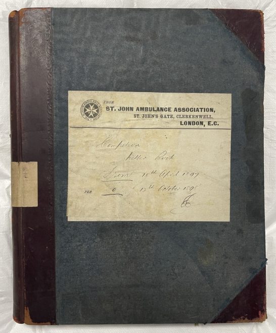 Competitions copy letter book, 15 April 1897 – 15 October 1897 (Archive ref: STJ/SJAA/2/3/1)